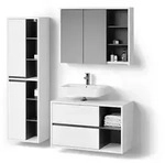 BADM&Ouml;BEL-SET Vomano, Wei&szlig;, 3-teilig