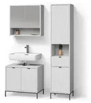 BADM&Ouml;BEL-SET ATERNO, Wei&szlig;, 3-teilig