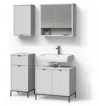 BADM&Ouml;BEL-SET ATERNO, Wei&szlig;, 4-teilig