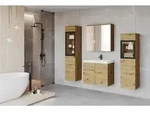 Badm&ouml;bel-Set 5-tlg. Madrit mit LED ca. 120 cm Eiche Artisan