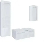 BADM&Ouml;BELSET Aloha Absetzungen in Wei&szlig; Hochglanz