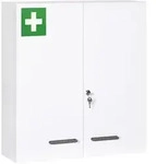 MEDIZINSCHRANK, 2-t&uuml;riger Medikamentenschrank, Apothekerschrank f&uuml;r Wandmontage