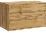 WASCHBECKENUNTERSCHRANK Mali 2 Schubladen Eiche - 80 x 46 x 54 cm