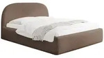 POLSTERBETT Puro mit Bettkasten & Metall-Lattenrost in Braun Chenille 120x200 cm