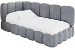 EINZELLBETT Jugendbett mit Bettkasten und Matratze H3/H4, Rechts - AVRY 100x200...