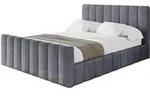 POLSTERBETT mit Bettkasten, Fu&szlig;teil und Lattenrost, Boxbett mit Matratze H3/H4...