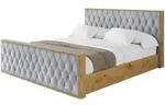POLSTERBETT mit Bettkasten, Fu&szlig;teil und Lattenrost, Boxbett mit Matratze H3/H4...