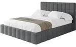 POLSTERBETT mit Bettkasten und Lattenrost, Bett mit Matratze H3/H4 - AMEA...