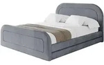 POLSTERBETT mit Bettkasten, Fu&szlig;teil und Lattenrost, Boxbett ohne Matratze -...