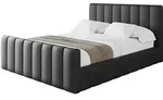 POLSTERBETT mit Bettkasten, Fu&szlig;teil und Lattenrost, Boxbett ohne Matratze -...