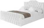 POLSTERBETT mit Bettkasten, Fu&szlig;teil und Lattenrost, Boxbett mit Matratze H3/H4...