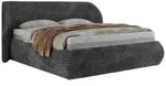 POLSTERBETT CAELA CLASSIC 160/200 - Grau Cord - ohne Matratze