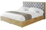 POLSTERBETT mit Bettkasten und Lattenrost, Boxbett ohne Matratze - ENZO3 180x200