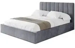 POLSTERBETT mit Bettkasten und Lattenrost, Boxbett ohne Matratze - STERA 140x200