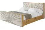 POLSTERBETT mit Bettkasten, Fu&szlig;teil und Lattenrost, Boxbett ohne Matratze -...