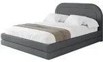 POLSTERBETT mit Bettkasten und Lattenrost, Bett mit Matratze H3/H4 - LERIS...