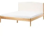 BETT mit Lattenrost 160/200 cm Hellbraun Clairac