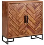 SCHUHSCHRANK &ndash; Massivholz, 100x105x40 cm, geschlossen, mit Ablage