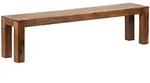 ESSZIMMERBANK MUMBAI Massivholz Landhausstil, Dunkelbraun 180x35x45 cm