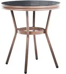 BISTROTISCH 70/70 cm Sicherheitsglas Grau Rifreddo
