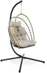H&Auml;NGESESSEL Mykonos mit stabiler Stahlrahmen, 109 cm, Beige