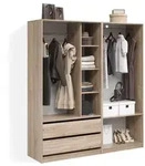 KLEIDERSCHRANK Trento Sonoma 2er Set