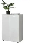 KOMMODE &ndash; Wei&szlig;, 71x104x35 cm, 2 T&uuml;ren, matt, f&uuml;r Flur