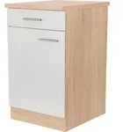K&uuml;chenunterschrank Merle Wei&szlig;/Eichefarben