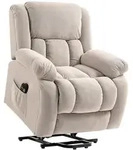 AUFSTEHSESSEL Samt Beige