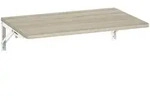 WANDKLAPPTISCH Platzsparender Schreibtisch 60x40cm Eiche