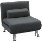 KLAPPBAR Schlafsessel Schlafsofa Klappmatratze Bett G&auml;stebett Dunkelgrau