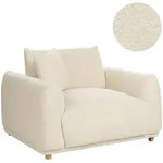 SESSEL Boucl&eacute; Cremewei&szlig; Jubek