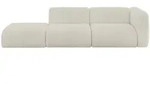 SOFA Ottomane Rechts MIRA-S3 296x89x70 Creme Cord