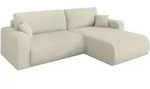 ECKSOFA mit Schlaffunktion Ottomane Rechts BERY-L 276x193x88 Beige Boucl&eacute;