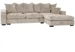 ECKSOFA Dahlia mit Schlaffunktion und Bettkasten in L-Form Rechts - Beige Chenille