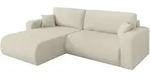 ECKSOFA mit Schlaffunktion Ottomane Links BERY-L 276x193x88 Beige Boucl&eacute;