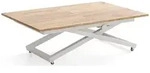 COUCHTISCH Axen h&ouml;henverstellbar ausziehbar, Eiche Braun 120-160/80/38-75 cm