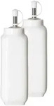 ESSIG + &Ouml;L FLASCHEN Bianco wei&szlig; 9,5 cm 2-tlg.