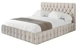 POLSTERBETT mit Bettkasten und Lattenrost, Boxbett ohne Matratze - LARO 160x200...