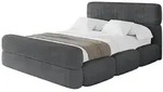 POLSTERBETT mit Bettkasten, Fu&szlig;teil und Lattenrost, Boxbett ohne Matratze -...