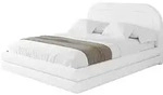 POLSTERBETT mit Bettkasten und Lattenrost, Bett mit Matratze H3/H4 - LERIS...