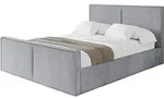 POLSTERBETT mit Bettkasten, Fu&szlig;teil und Lattenrost, Boxbett ohne Matratze -...