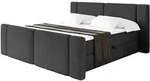 BOXBETT mit Matratze H3 - EVON Zanozek - 180x200 cm Schwarz