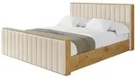 POLSTERBETT mit Bettkasten, Fu&szlig;teil und Lattenrost, Boxbett ohne Matratze -...