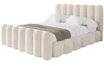 POLSTERBETT mit Bettkasten, Fu&szlig;teil und Lattenrost, Bett mit Matratze H3/H4 -...