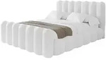 POLSTERBETT mit Bettkasten, Fu&szlig;teil und Lattenrost, Bett mit Matratze H3/H4 -...