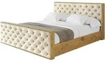 POLSTERBETT mit Bettkasten, Fu&szlig;teil und Lattenrost, Boxbett mit Matratze H3/H4...