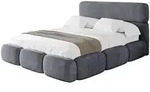 POLSTERBETT mit Bettkasten und Lattenrost, Boxbett ohne Matratze - ELVA 120x200