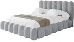 POLSTERBETT mit Bettkasten und Lattenrost, Boxbett ohne Matratze - SORA 200x200