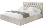 POLSTERBETT mit Bettkasten und Lattenrost, Bett mit Matratze H3/H4 - RENO...